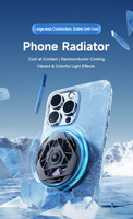 Refroidisseur de téléphone portable Klf TL22, ventilateur de refroidissement magnétique, étui radiateur avec clip arrière en plastique pour dissipateur de chaleur