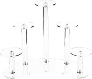 Giá lưu trữ Acrylic hình vòng cung sáng tạo, ưa thích cho màn hình triển lãm nhiều lớp - Product Image 3