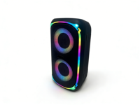 Lampu LED RGB Modern 4 Inci Ganda untuk Speaker Portabel Nirkabel V5.3 dengan USB TF AUX FM untuk Pesta Dalam Ruangan