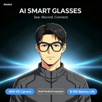 Lunettes Intelligentes IA Premium 2026 Nouvelle Tendance avec Caméra 800W, Traduction Photo, Assistant Vocal IA et Protection Oculaire Intégrée