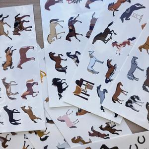 Nouveaux Designs de Chevaux 2026 – Autocollants de <span class=keywords><strong>Tatouage</strong></span> <span class=keywords><strong>Temporaire</strong></span> Écologiques et Imperméables Colorés (8 Feuilles) pour Fêtes et Art Corporel - Product Image 6