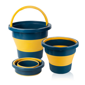 Collapsible Folding <b>Bucket</b> 5L 10L 17L Portable Durable Multi Purpose Car Wash Outdoor Fishing Household Storage <b>Bucket</b> - Product Image 3