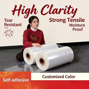 Pellicola <span class=keywords><strong>Estensibile</strong></span> <span class=keywords><strong>per</strong></span> Imballaggio Manuale con Design Facile da Impugnare, Rotolo da 18 Pollici, Pellicola <span class=keywords><strong>Estensibile</strong></span> in Bulk - Product Image 2