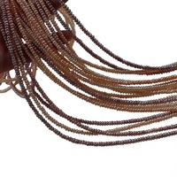 Collier de perles d'eau douce sans noyau, couleur bonbon, 3-4 mm, presque rondes, haute brillance, pour la fabrication de bijoux (DIY) - Vente en gros