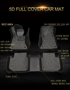 Marca SENGAR 3D/5D/6D/7D/9D Set completo tappetino auto impermeabile <span class=keywords><strong>in</strong></span> pelle sintetica materiale su misura <span class=keywords><strong>per</strong></span> Toyota Camry moquette da pavimento <span class=keywords><strong>per</strong></span> auto - Product Image 6