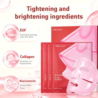 Masque Visage Personnalisé EGF Collagène Niacinamide à Changement de Couleur, Raffermissant, Réduit les Rides, Blanchissant, Logo Personnalisé OEM ODM