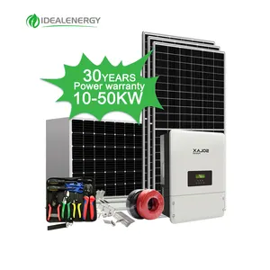 Özel tam seti üç fazlı 10 kilowatt 10kw 12kw 20kw 30kw 32kw 25000 watt 30kva 30 kilowatt güneş enerjisi jeneratörü sistemi