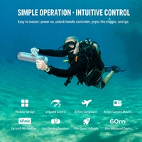 Scooter électrique sous-marin étanche 60M, vitesse variable 1,8 m/s, DPV avec batterie à échange rapide 126Wh pour la plongée en apnée et la piscine
