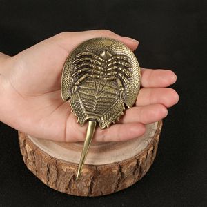 Artigianato in Metallo Antico: Ornamenti in Ottone a Forma di Tartaruga Cinese a Guscio Morbido, Raffiguranti Antiche Forme Marine - Product Image 2