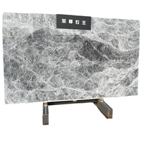 Vente d'usine Dougbuild Stone, dalle de marbre gris clair poli, design moderne, 40x40cm, décoration intérieure Guangdong, carrelage pour escaliers et sols