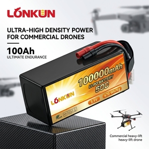Batterie Lipo semi-solide Longkun 6S 8S 22.2V 10000mAh 25C pour drone FPV, quadricoptère RC, avion, hélicoptère - Product Image 5