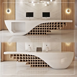 Comptoir d'accueil portable léger et mobile pour exposition et service itinérant - Product Image 6