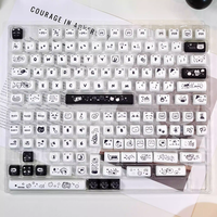 Custom 104-key MAO-style Cute Keycaps Featuring Unique Color Schemes and Personalized Customization Compatible Full Layout