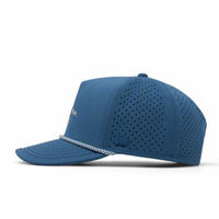 Topi Golf Anti Air Berkualitas Tinggi, Dapat Disesuaikan, Untuk Olahraga Memancing Luar Ruangan, Dilengkapi Lubang Tali, Logo Kustom, Topi Baseball