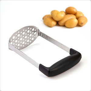 Triturador de papas de acero inoxidable Lihefeng de 18 cm, tipo arco, prensa manual para alimentos, para bebés y uso doméstico. - Product Image 2