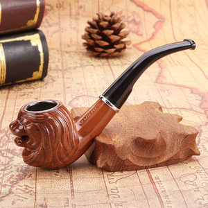 Vente en gros <span class=keywords><strong>de</strong></span> produits Spot tuyau à poignée évasée en <span class=keywords><strong>bois</strong></span> pour tabac Cigarettes tuyaux accessoires pour fumer avec boîte cadeau - Product Image 2