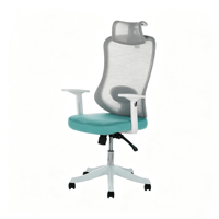 Chaise de bureau ergonomique moderne à hauteur réglable en maille avec fonction de rotation, idéale pour les bureaux à domicile