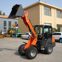 Günstiger CE EPA Diesel-Radlader Garten-Hydraulik-Hebevorrichtung Hofarbeits-Radlader 4x4 WD für Landwirtschaftsprojekte Teleskoparm-Lader