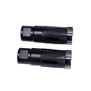 Seco Usado Diamante Núcleo Broca Com 4 Brasagem Ros para Pedra Dura Tijolo De Granito De Concreto - Product Image 4