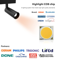 Prix de gros d'usine 10W 48V Spot magnétique à LED Aimant sur rail Système d'éclairage sur rail Fabricants de LED pour rail Ensemble de plafond