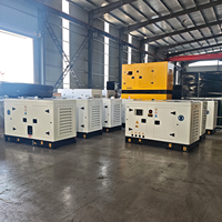 Groupe électrogène diesel silencieux Baudouin 20kW 24kW 30kVA Ricardo 490 refroidi par eau avec ATS démarrage automatique et disjoncteur ABB