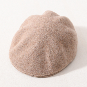 Vente en gros de béret français automne hiver avec logo personnalisé chapeau béret de <span class=keywords><strong>luxe</strong></span> respirant crâne doux classique vintage 100% laine pour hommes - Product Image 5