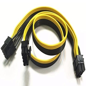 <strong>PCI</strong>-e <strong>PCI</strong> Express 6Pin Male to <strong>Dual</strong> 8Pin 2 Port Male Adapter GPU Graphics <strong>Card</strong> PCIe Power Cable 18AWG 60cm+20cm Wire - Product Image 5