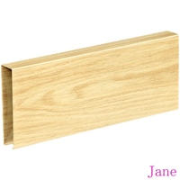 Plafonnier en aluminium à forme de U, 10 gr, partition de grille en aluminium, grain de bois