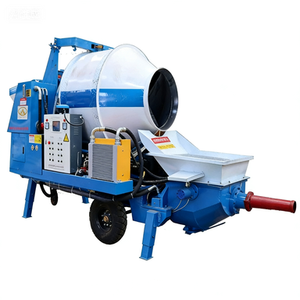 QIANYUAN Diesel Electric Mobile Concrete Mixer Pump High Efficiency <strong>25M</strong>/H 110M Vertical 200M Horizontal Conveying Engine Motor - Product Image 2