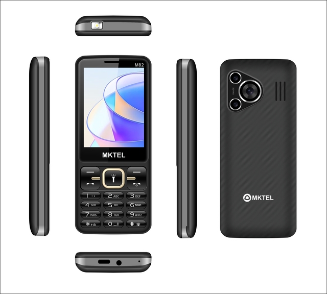 MKTEL T6-M82 2.8 Inch Bar Feature Phone Dual SIM Elderly Phone MP3/MP4/FM/Radio/B.T./GPRS/3.5mm Jack/Torch/Record