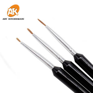 Visorak — ensemble de pinceaux à biscuits, 3 pièces, brosses pour pâtisserie, outils de décoration de gâteaux, outils de boulangerie, de modélisation - Product Image 4