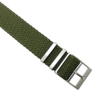Nouvelle boucle personnalisée bracelet tissé une pièce 18mm 20mm 22mm bracelets de montre Perlon