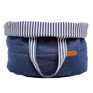 กระเป๋าใส่สัตว์เลี้ยงทำจากผ้ายีนส์แฟชั่นกระเป๋าผ้าคอตตอนแบบพกพาสำหรับสุนัขตัวเล็กๆสำหรับแมวเดินป่าเตียงสุนัข - Product Image 3