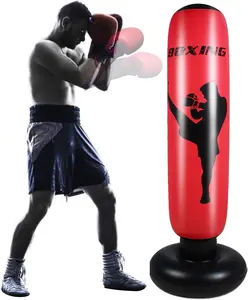 Wholesale Free Standing Kick Boxing Punching Bag Gym Training Bag Kick Boxing Self Standing Portable Boxing