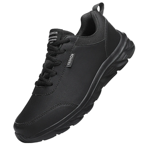 Chaussures de course minimalistes légères pour hommes, basses, à lacets, pour la course sur route et sur sentier, en cuir PU, avec semelle intérieure athlétique en EVA et semelle extérieure en caoutchouc, en maille - Product Image 1