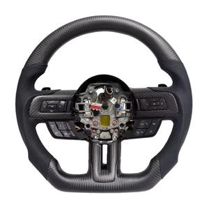 Personnalisé pour Ford Mustang 2023 2022 2020 2019 <span class=keywords><strong>2021</strong></span> 2018 2017 2016 2015 <span class=keywords><strong>Volant</strong></span> en fibre de carbone forgé - Product Image 5