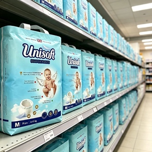 UNISOFT Fast Absorption <strong>Pampered</strong> Disposable Baby High Quality Diapers Wholesale Royal Soft Comfortable Baby Diapers Manufacturer - Product Image 1
