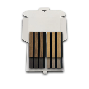 Akupanel Pet Acoustic gỗ Veneer Panel MDF slat cao cách âm thuận lợi hệ số hấp thụ âm thanh thiết kế hiện đại - Product Image 2