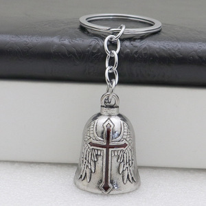 Llavero con Cruz Religiosa, Colgante Hecho a Mano de Aleación de Zinc, Forma Redonda, Grabado en Relieve, Anillo Metálico para Llaves, Artículo Coleccionable - Product Image 2
