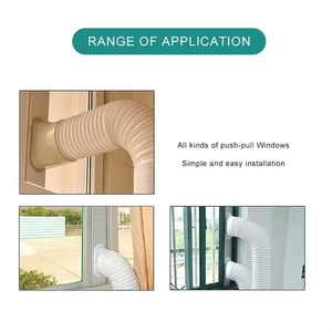 Plaque d'étanchéité télescopique promotionnelle en gros, 4 pièces, à embout plat, 150 mm, 43 cm, 10 cm, PVC 2,0 mm, pour raccord de climatisation - Product Image 5