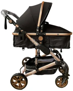 Babyproducten Hot Sell Nieuw Lederen Kinderwagen Model 3 In 1 Roze Ruimte Zwart Zakelijk Wit Kids Cadeaus Reizen Tia