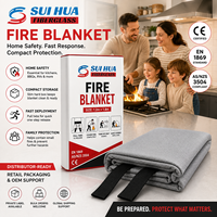 Couverture ignifuge en fibre de verre enduite de silicone, fabrication en usine, taille personnalisée disponible