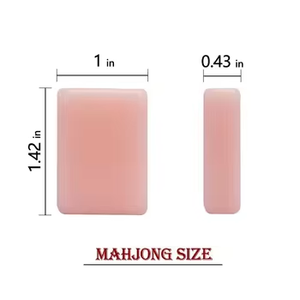 2026 Luxe 160 Pièces de Mahjong Américain en Acrylique Rose, Gravées <span class=keywords><strong>Jader</strong></span>, Durables et Écologiques, pour Fêtes, Cadeau Élégant - Product Image 4