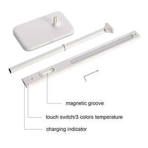 Đèn Bàn Di Động Có Thể Sạc Lại Kèm Giá Đỡ Điện Thoại Đèn Led Để Bàn Sạc Điện Thoại Không Dây Đèn Bàn Từ Tính Nổi Hạt - Product Image 2