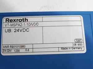 Amplificateurs proportionnels de pompe hydraulique d'origine R901010980 VT-MSPA2-1-1X/V0/0 - Product Image 4