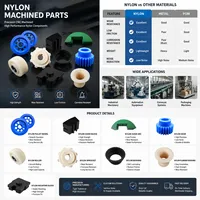 Anillo de sellado de nailon azul de pared gruesa PA6, junta mecanizada por CNC para aplicaciones de sellado en equipos hidráulicos, piezas de espaciador de buje