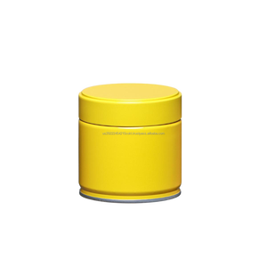 73 X 73 mm Matcha Tinplate Can Round Screw Cap Metal <b>Jar</b> Food Grade Packaging Container 30g <b>Cookie</b> Powder-Coated - Product Image 2