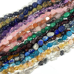 Venta al por Mayor <span class=keywords><strong>de</strong></span> Cuentas <span class=keywords><strong>de</strong></span> Piedras Preciosas Irregulares <span class=keywords><strong>de</strong></span> 8-10mm, Cuentas Sueltas <span class=keywords><strong>de</strong></span> Guijarro en Bruto <span class=keywords><strong>de</strong></span> Amatista, Ágata y Piedra Lunar Natural - Product Image 3