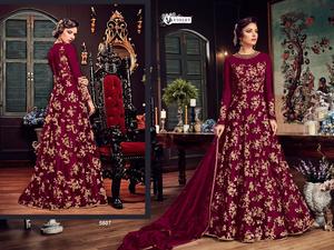 Quần Áo Dự Tiệc Pakistan Ấn Độ Mặc Lưới Nặng Có Thêu Công Sở Salwar <span class=keywords><strong>Kameez</strong></span> Váy Quần Áo Ấn Độ Cho Nữ Salwar <span class=keywords><strong>Kameez</strong></span> - Product Image 3