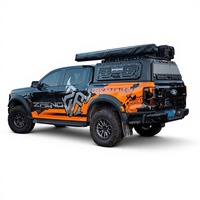 Couverture de benne arrière en acier galvanisé pour pick-up trois portes pleine hauteur CCP-013 avec kit de verrouillage renforcé